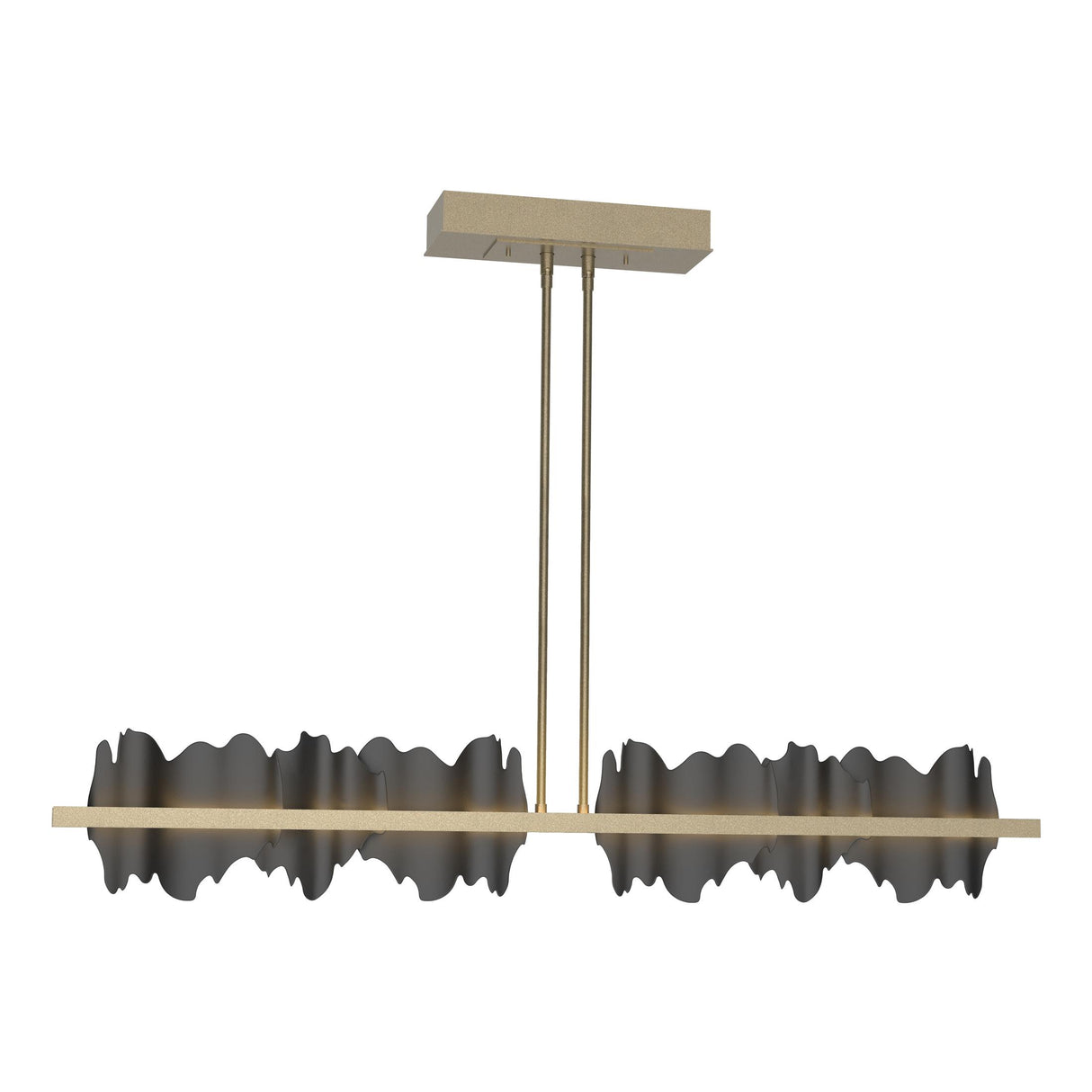 Hubbardton Forge 2020 Soft Gold Black Multi Hildene Large LED Pendant