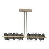 Hubbardton Forge 2020 Soft Gold Black Multi Hildene Large LED Pendant