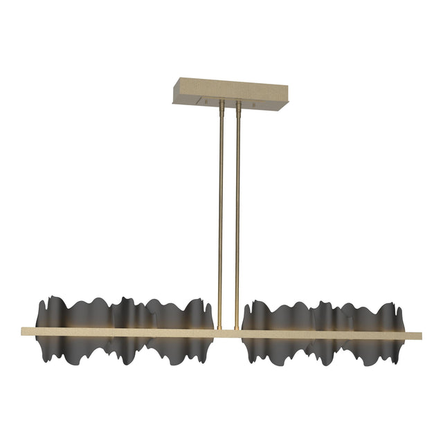 Hubbardton Forge 2020 Soft Gold Black Multi Hildene Large LED Pendant