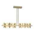 Hubbardton Forge 2020 Soft Gold Modern Brass Multi Hildene Large LED Pendant