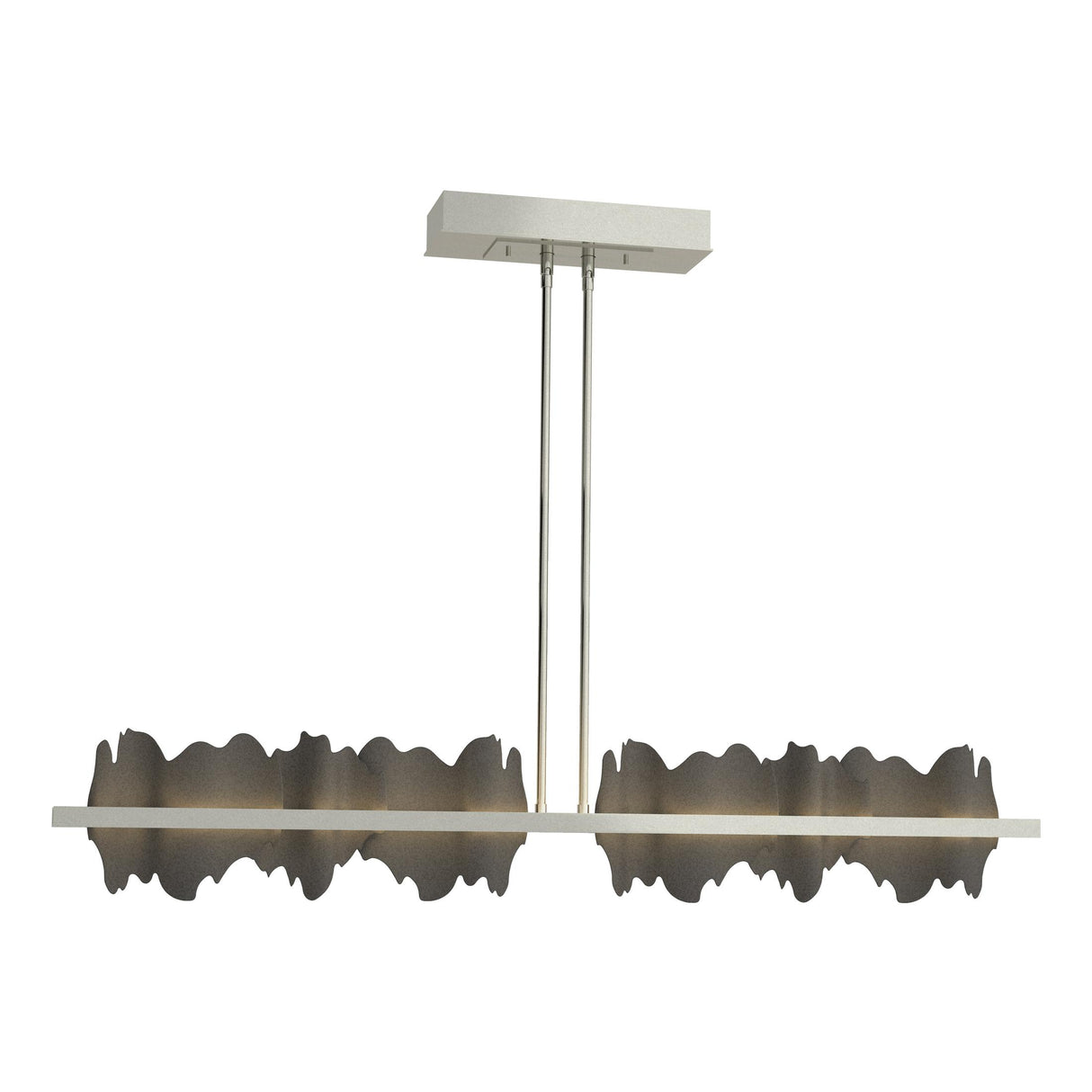 Hubbardton Forge 2020 Sterling Natural Iron Multi Hildene Large LED Pendant