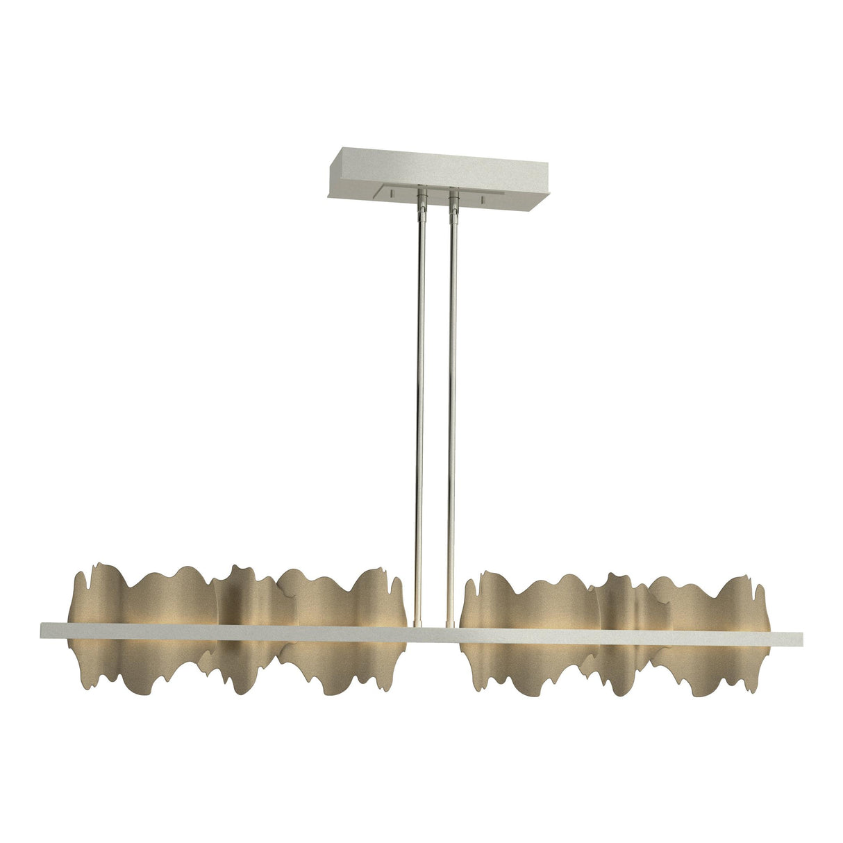 Hubbardton Forge 2020 Sterling Soft Gold Multi Hildene Large LED Pendant