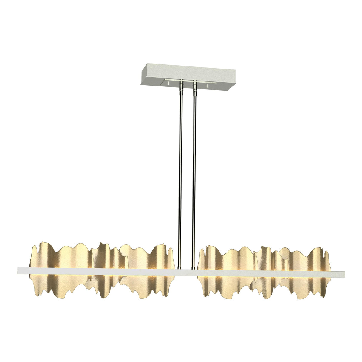 Hubbardton Forge 2020 Sterling Modern Brass Multi Hildene Large LED Pendant