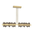 Hubbardton Forge 2020 Modern Brass Dark Smoke Multi Hildene Large LED Pendant