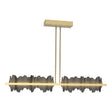 Hubbardton Forge 2020 Modern Brass Black Multi Hildene Large LED Pendant