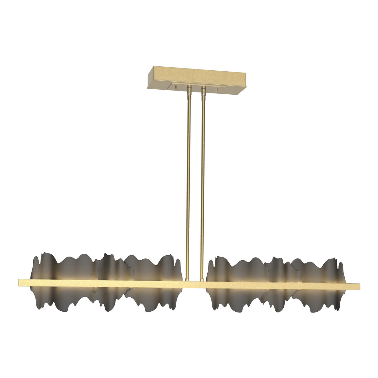 Hubbardton Forge 2020 Modern Brass Black Multi Hildene Large LED Pendant
