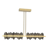 Hubbardton Forge 2020 Modern Brass Black Multi Hildene Large LED Pendant
