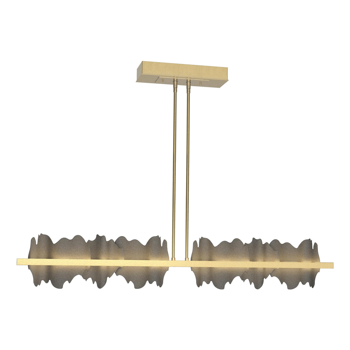 Hubbardton Forge 2020 Modern Brass Natural Iron Multi Hildene Large LED Pendant