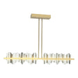 Hubbardton Forge 2020 Modern Brass Vintage Platinum Multi Hildene Large LED Pendant