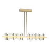 Hubbardton Forge 2020 Modern Brass Vintage Platinum Multi Hildene Large LED Pendant