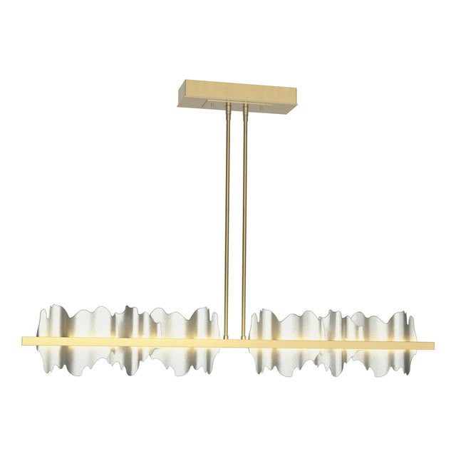 Hubbardton Forge 2020 Modern Brass Vintage Platinum Multi Hildene Large LED Pendant