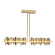 Hubbardton Forge 2020 Modern Brass Soft Gold Multi Hildene Large LED Pendant