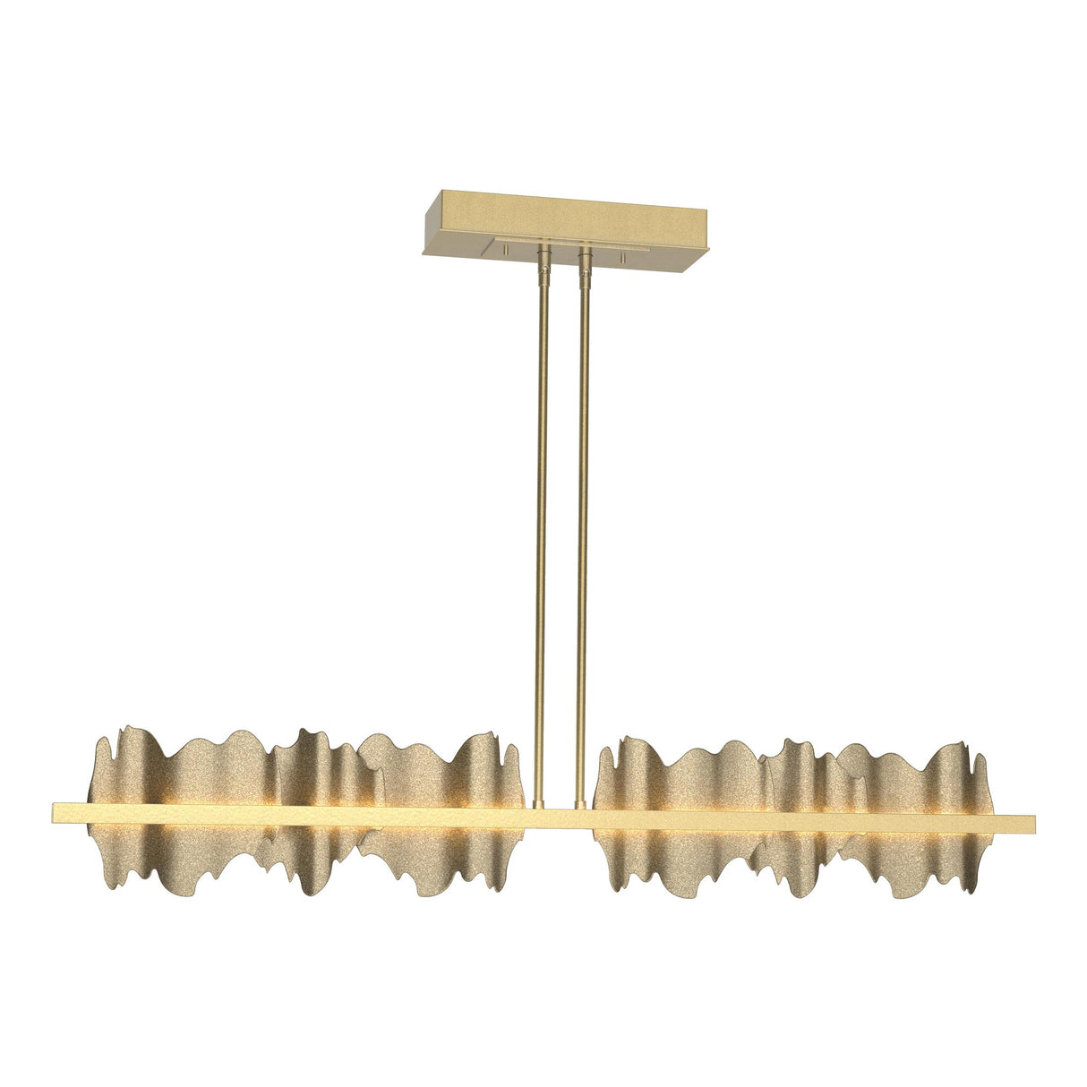Hubbardton Forge 2020 Modern Brass Soft Gold Multi Hildene Large LED Pendant