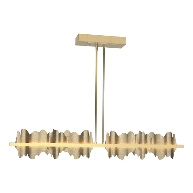 Hubbardton Forge 2020 Modern Brass Soft Gold Multi Hildene Large LED Pendant