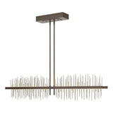 Hubbardton Forge 2020 Bronze Vintage Platinum Multi Gossamer Large LED Pendant
