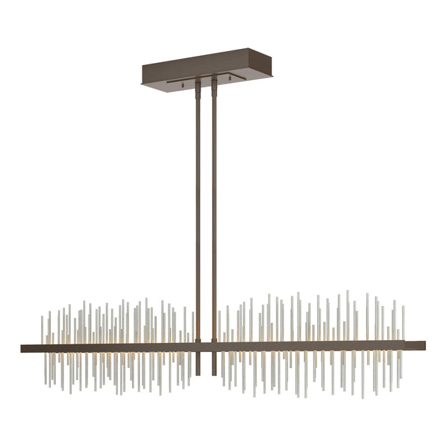 Hubbardton Forge 2020 Bronze Vintage Platinum Multi Gossamer Large LED Pendant