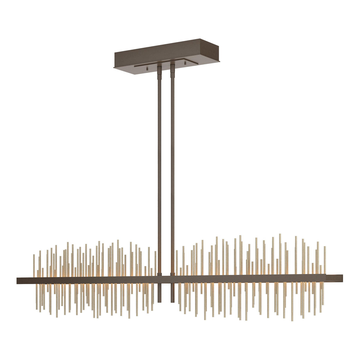 Hubbardton Forge 2020 Bronze Soft Gold Multi Gossamer Large LED Pendant
