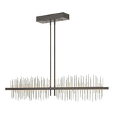 Hubbardton Forge 2020 Dark Smoke Vintage Platinum Multi Gossamer Large LED Pendant