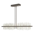 Hubbardton Forge 2020 Dark Smoke Sterling Multi Gossamer Large LED Pendant