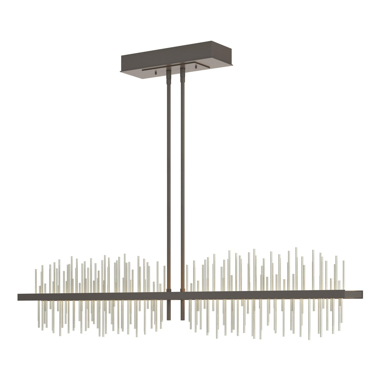 Hubbardton Forge 2020 Dark Smoke Sterling Multi Gossamer Large LED Pendant