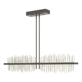 Hubbardton Forge 2020 Dark Smoke Sterling Multi Gossamer Large LED Pendant
