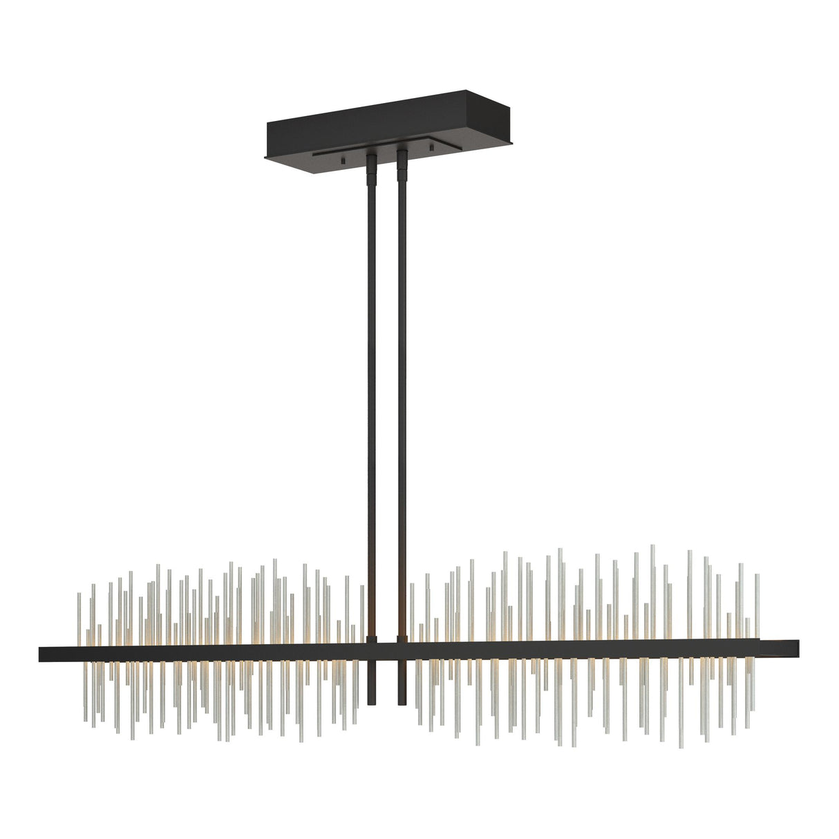 Hubbardton Forge 2020 Black Vintage Platinum Multi Gossamer Large LED Pendant