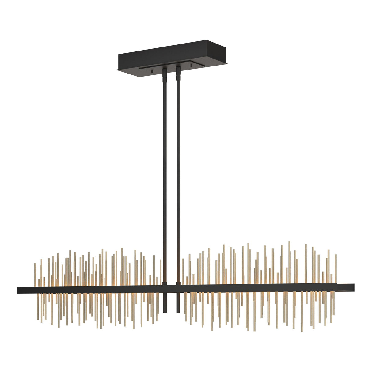 Hubbardton Forge 2020 Black Soft Gold Multi Gossamer Large LED Pendant