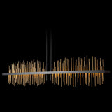 Hubbardton Forge 2020 Black Soft Gold Multi Gossamer Large LED Pendant