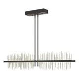 Hubbardton Forge 2020 Black Sterling Multi Gossamer Large LED Pendant