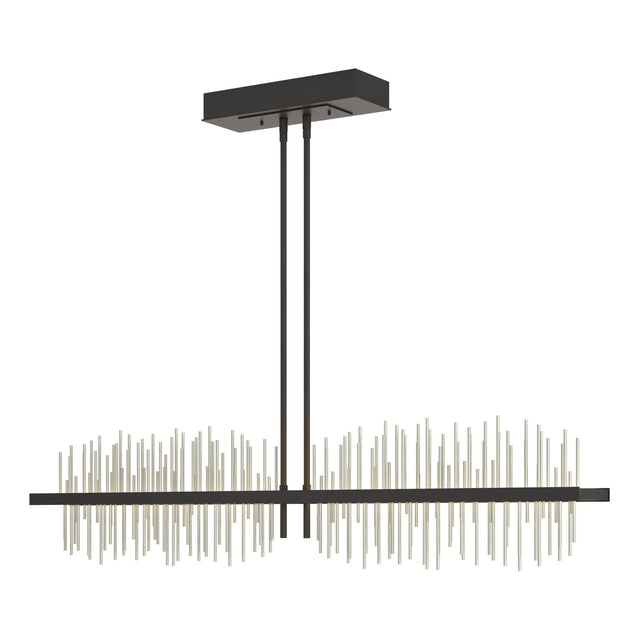 Hubbardton Forge 2020 Black Sterling Multi Gossamer Large LED Pendant
