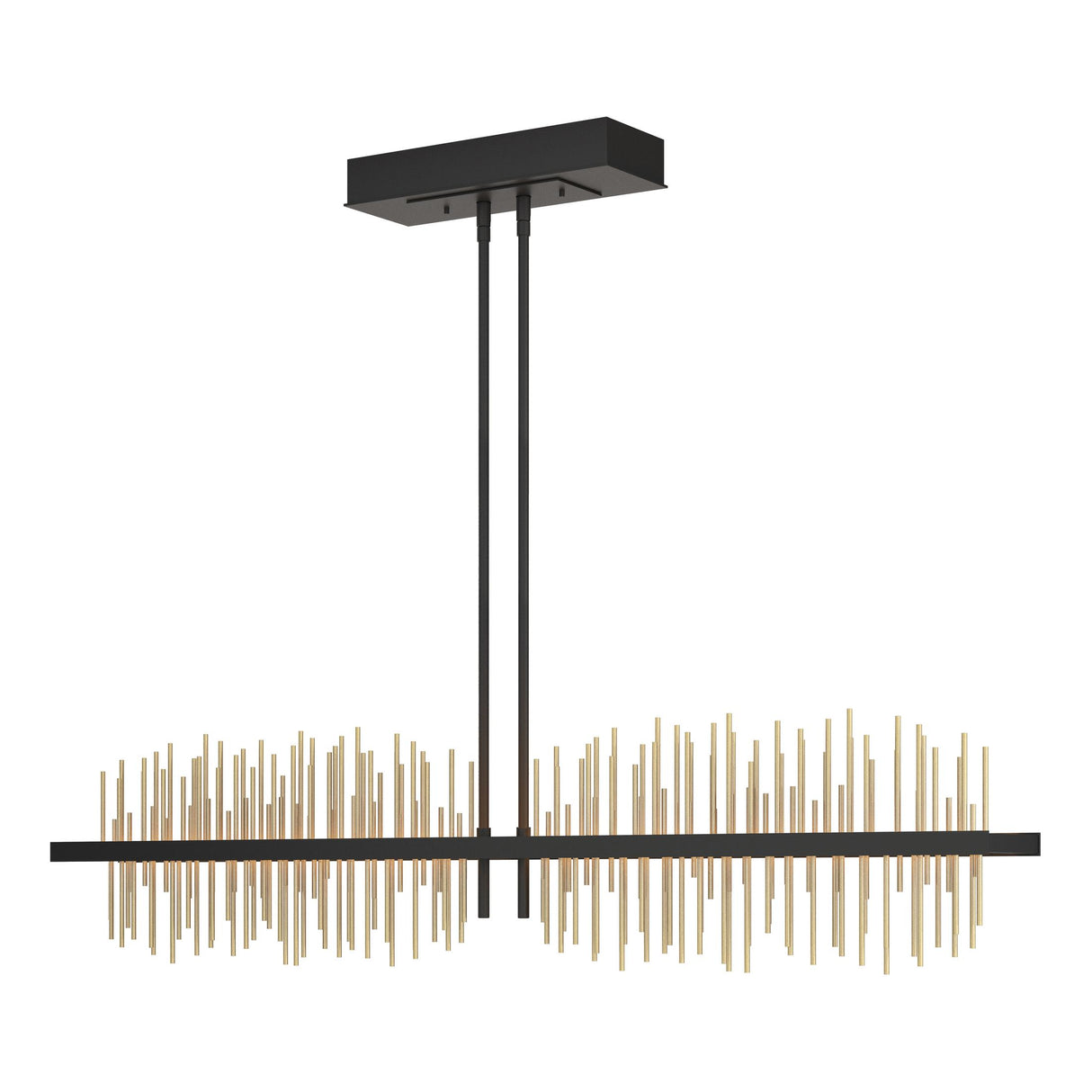 Hubbardton Forge 2020 Black Modern Brass Multi Gossamer Large LED Pendant
