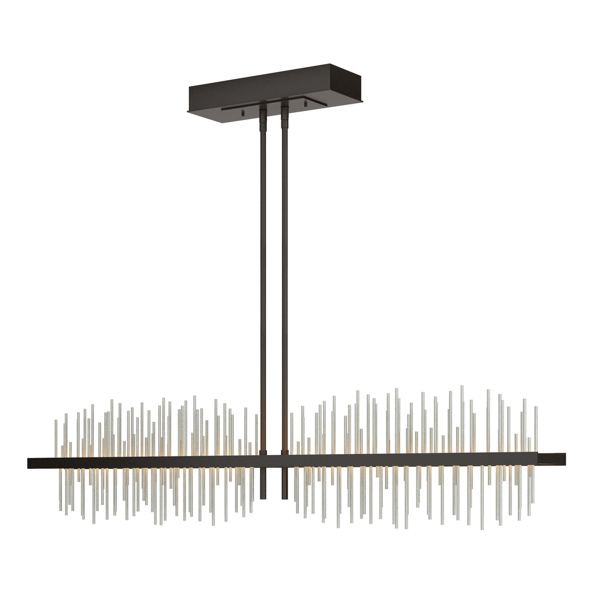 Hubbardton Forge 2020 Oil Rubbed Bronze Vintage Platinum Multi Gossamer Large LED Pendant