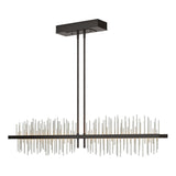 Hubbardton Forge 2020 Oil Rubbed Bronze Vintage Platinum Multi Gossamer Large LED Pendant