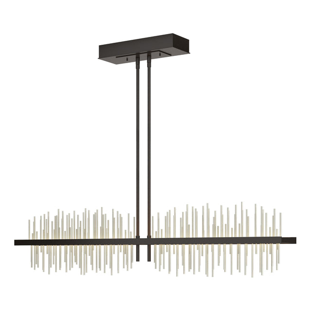 Hubbardton Forge 2020 Oil Rubbed Bronze Sterling Multi Gossamer Large LED Pendant