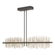 Hubbardton Forge 2020 Natural Iron Soft Gold Multi Gossamer Large LED Pendant