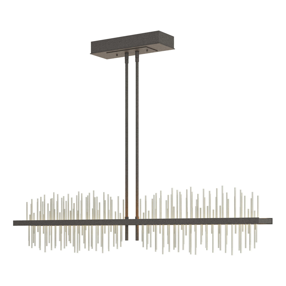 Hubbardton Forge 2020 Natural Iron Sterling Multi Gossamer Large LED Pendant