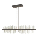 Hubbardton Forge 2020 Natural Iron Sterling Multi Gossamer Large LED Pendant