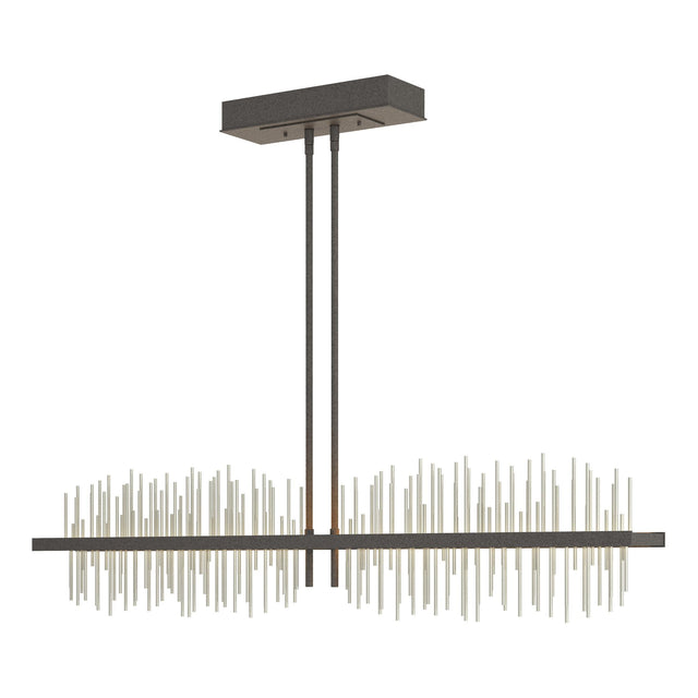 Hubbardton Forge 2020 Natural Iron Sterling Multi Gossamer Large LED Pendant