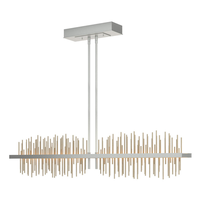 Hubbardton Forge 2020 Vintage Platinum Soft Gold Multi Gossamer Large LED Pendant