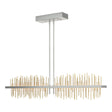 Hubbardton Forge 2020 Vintage Platinum Modern Brass Multi Gossamer Large LED Pendant