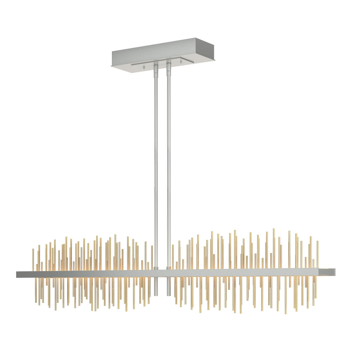 Hubbardton Forge 2020 Vintage Platinum Modern Brass Multi Gossamer Large LED Pendant
