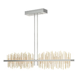 Hubbardton Forge 2020 Vintage Platinum Modern Brass Multi Gossamer Large LED Pendant