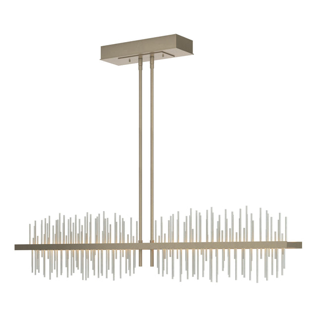 Hubbardton Forge 2020 Soft Gold Vintage Platinum Multi Gossamer Large LED Pendant