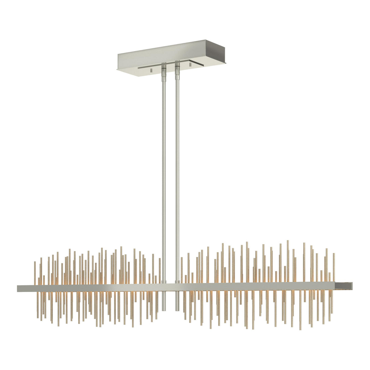 Hubbardton Forge 2020 Sterling Soft Gold Multi Gossamer Large LED Pendant