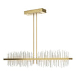 Hubbardton Forge 2020 Modern Brass Vintage Platinum Multi Gossamer Large LED Pendant