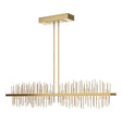Hubbardton Forge 2020 Modern Brass Soft Gold Multi Gossamer Large LED Pendant