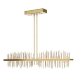 Hubbardton Forge 2020 Modern Brass Soft Gold Multi Gossamer Large LED Pendant