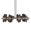 Hubbardton Forge 2021 Black Slate Multi Ardesia Linear LED Pendant