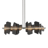 Hubbardton Forge 2021 Natural Iron Slate Multi Ardesia Linear LED Pendant