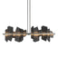 Hubbardton Forge 2021 Natural Iron Slate Multi Ardesia Linear LED Pendant